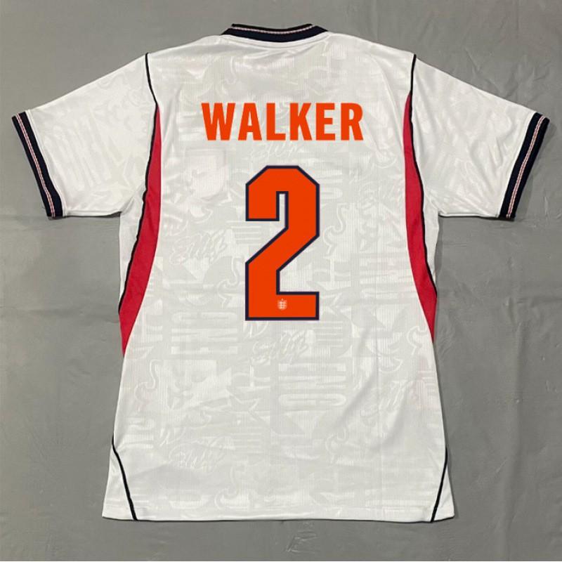 England National Team Fan Soccer Jersey Kane Away Home Striped Football Shirt Adults