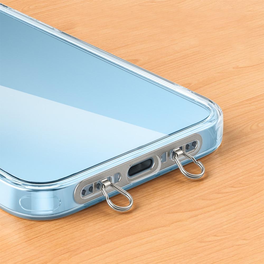 Nerezová ocelová šňůrka na telefon s dvojitou přezkou, těsnění, zavěšení lano na mobilní telefon