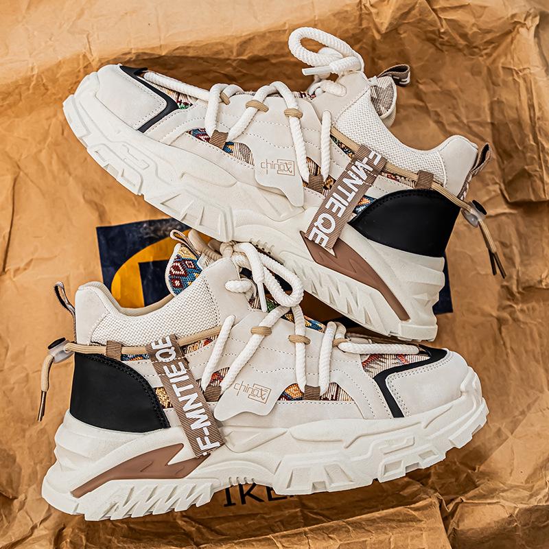 Herren High-Top Sneaker: Stilvolle Herbst/Winter Freizeitschuhe mit dicken Sohlen