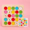 Montessori Educational Number Color Matching Puzzle Board Game for Children and Parents