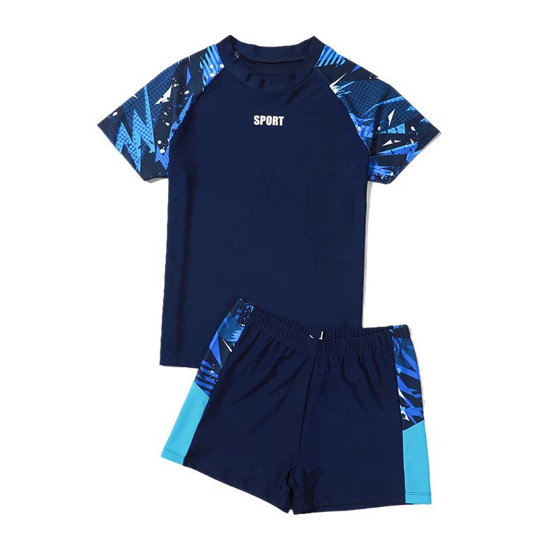

UPF50+ Quick-Dry Long-Sleeve Swimsuit for Plus-Size Children, Slimming and Sun Protective 160