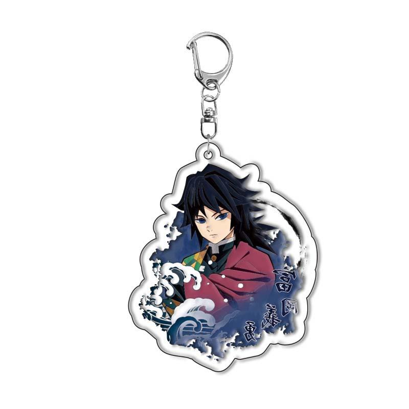 Demon Slayer Kimetsu Yaiba Kamado Tanjiro Nezuko Acrylic Keychain Anime Merchandise Cross Border Ready Stock no Carry Mini Lightweight Portable Cute