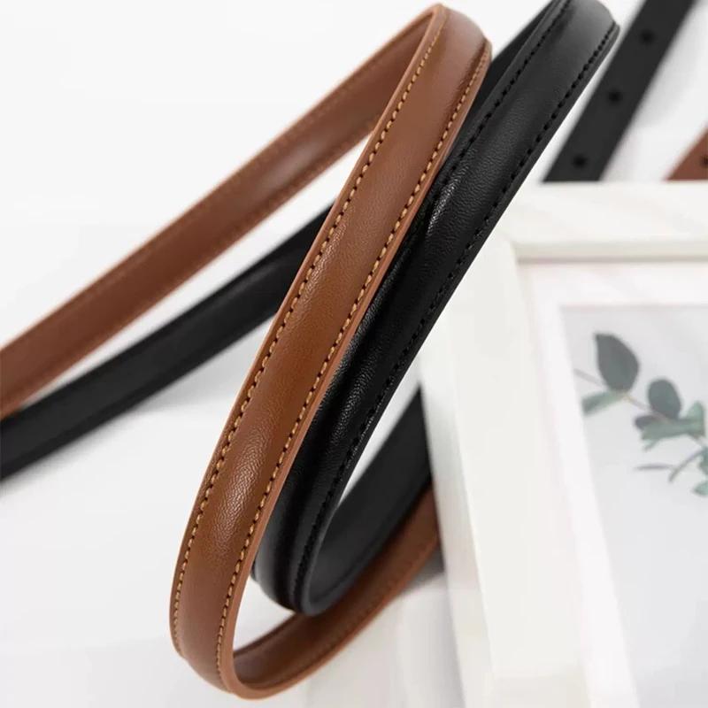 2025 New Retro Vintage Gold Designer Belt Genuine Leather Women Fashion Belt Knot Buckle Waistband Cummerbund for Dress Jeans