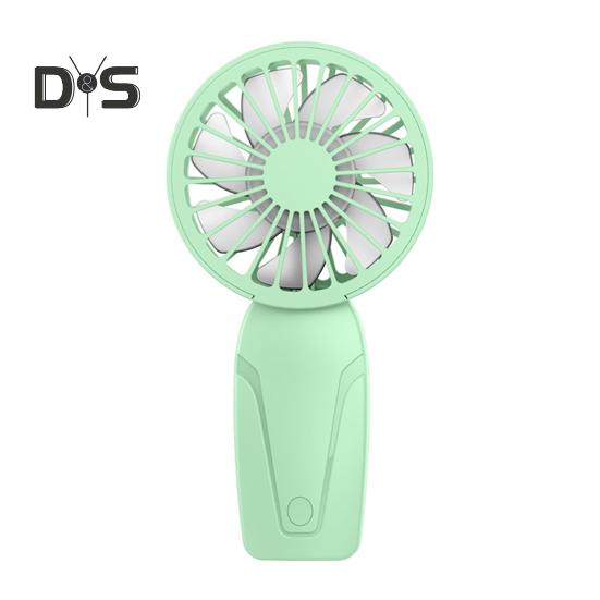 Kleiner persönlicher Ventilator, Geschwindigkeit einstellbar, starker Luftstrom, geräuscharm, über USB wiederaufladbar, kompakter tragbarer Kühlventilator