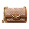 Heather Monogram Leather Color-Block Chain Classic Commuter Fashion Fabric Shoulder Crossbody Flap Bag Women Bags Brown 30S2G7HL3J-230