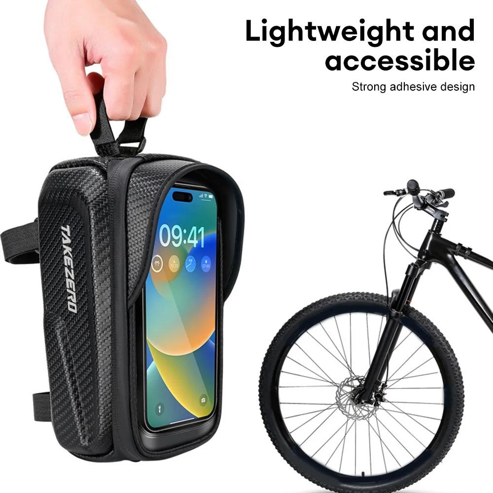 Waterproof Bicycle Front Frame Bag - Touch Screen Phone Pouch For Cycling, Road & Mountain Bike Accessories