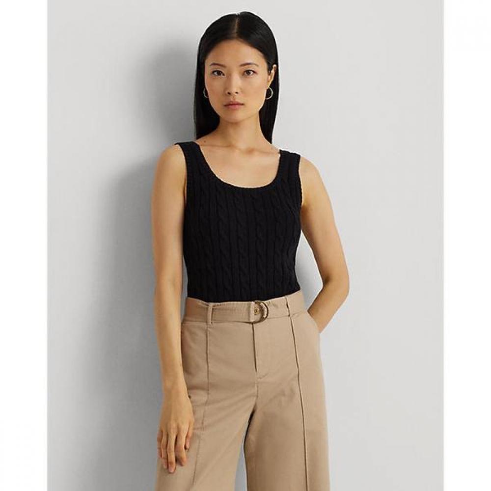 Lauren Ralph Lauren Cable Knit Sleeveless Sweater Wmlrswescm20029001 S