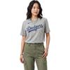 Nike X MLB T Shirts Unisex Los Angeles Dodgers Gray Crew Neck Thin Other N199-06G-LD-M3X