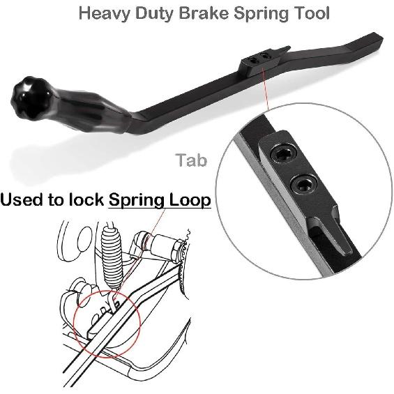 5081 S-Cam Air Brake Spring Tool, Brake Shoes Installer Tool for Heavy Duty Tractors Trailers Diesel Drive Semi-Truck Replace Brake Shoe