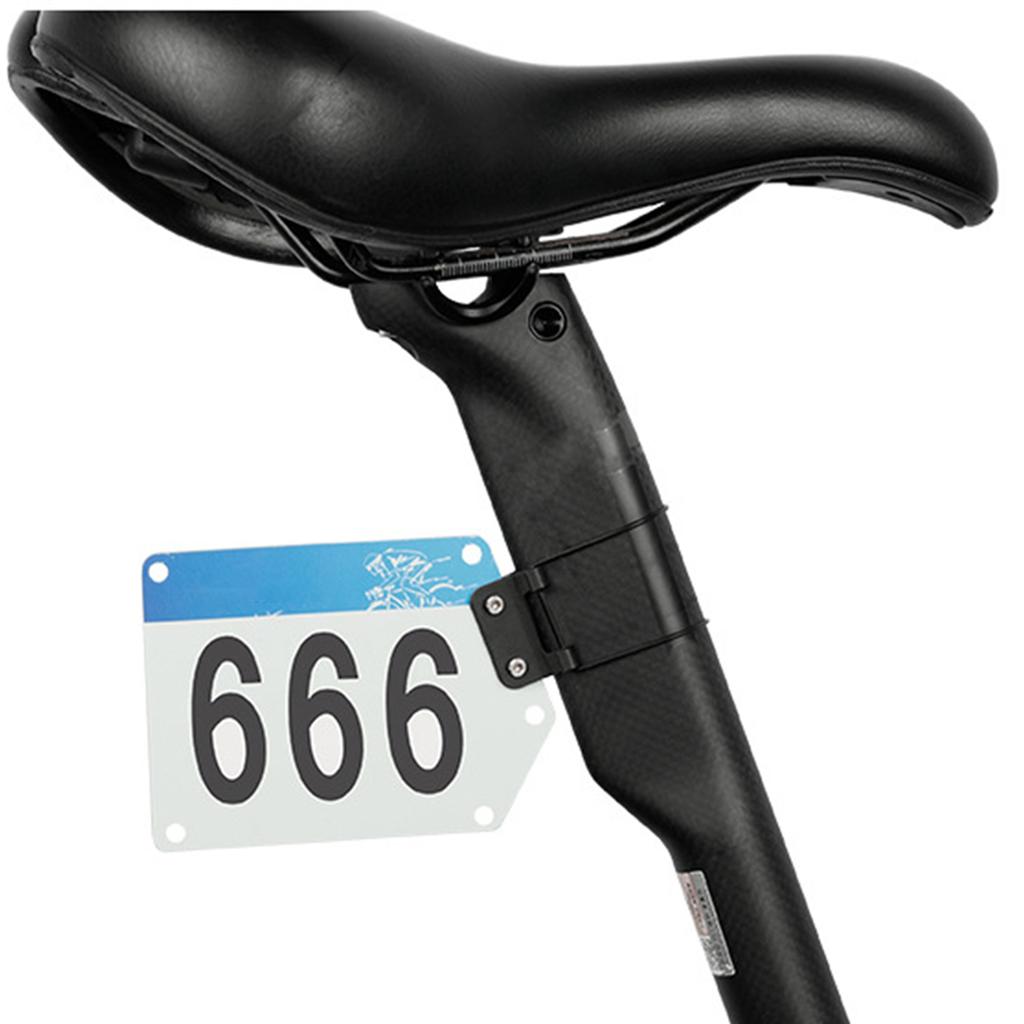 Bike Race Number Plate Holder Cycling Number Mount Bike  Triathlons Racings Number Plate Mount Holder Racings Cards Bracket