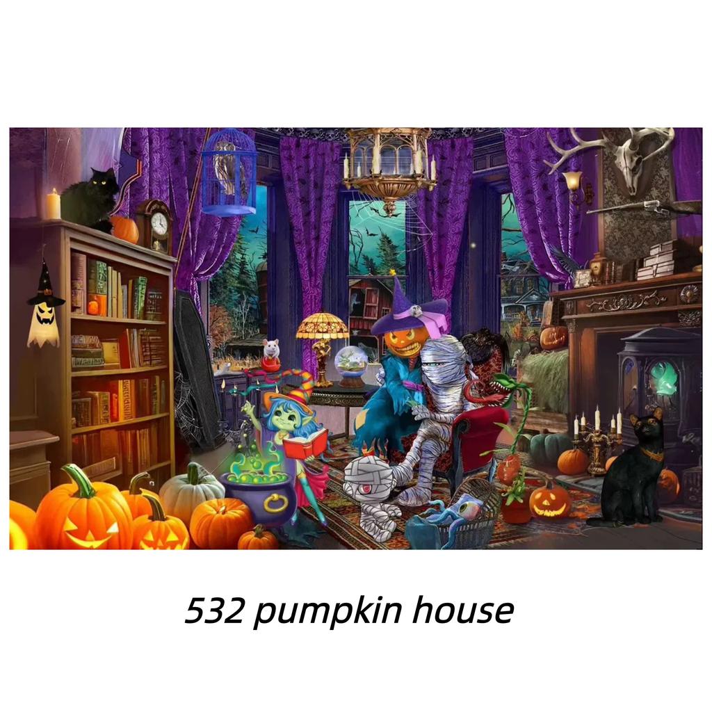 500 Parça Puzzle Kar Kaplı Kulübe Tatil Köyleri ile Sıcak Noel Sıcaklığını Tadın Parıldayan Tatil Süslemeleri Rahat Kış Arka Planları Kucakla