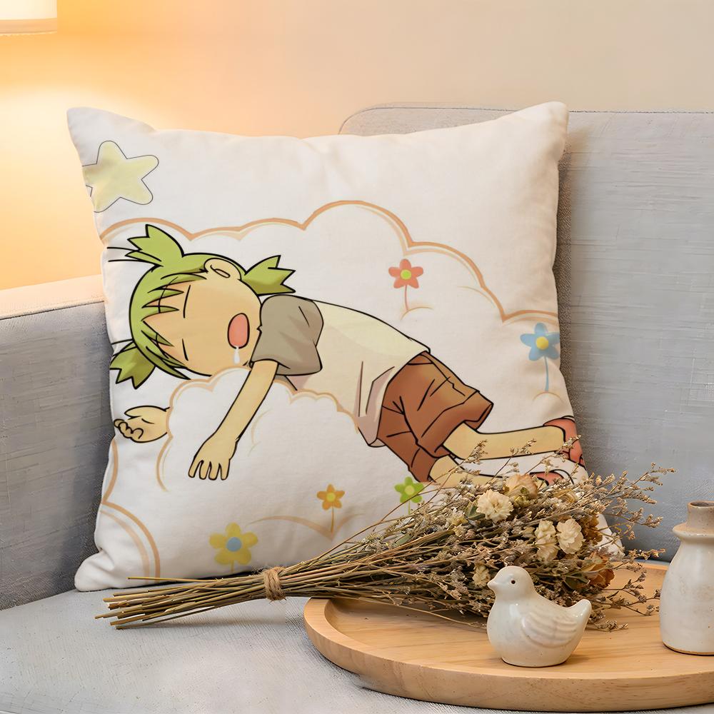 Cushion Cover Linen SkinFriendly Soft Decorative Case For Sofa Home Decor Healing Anime Cute YYotsubatSo Pillow cover