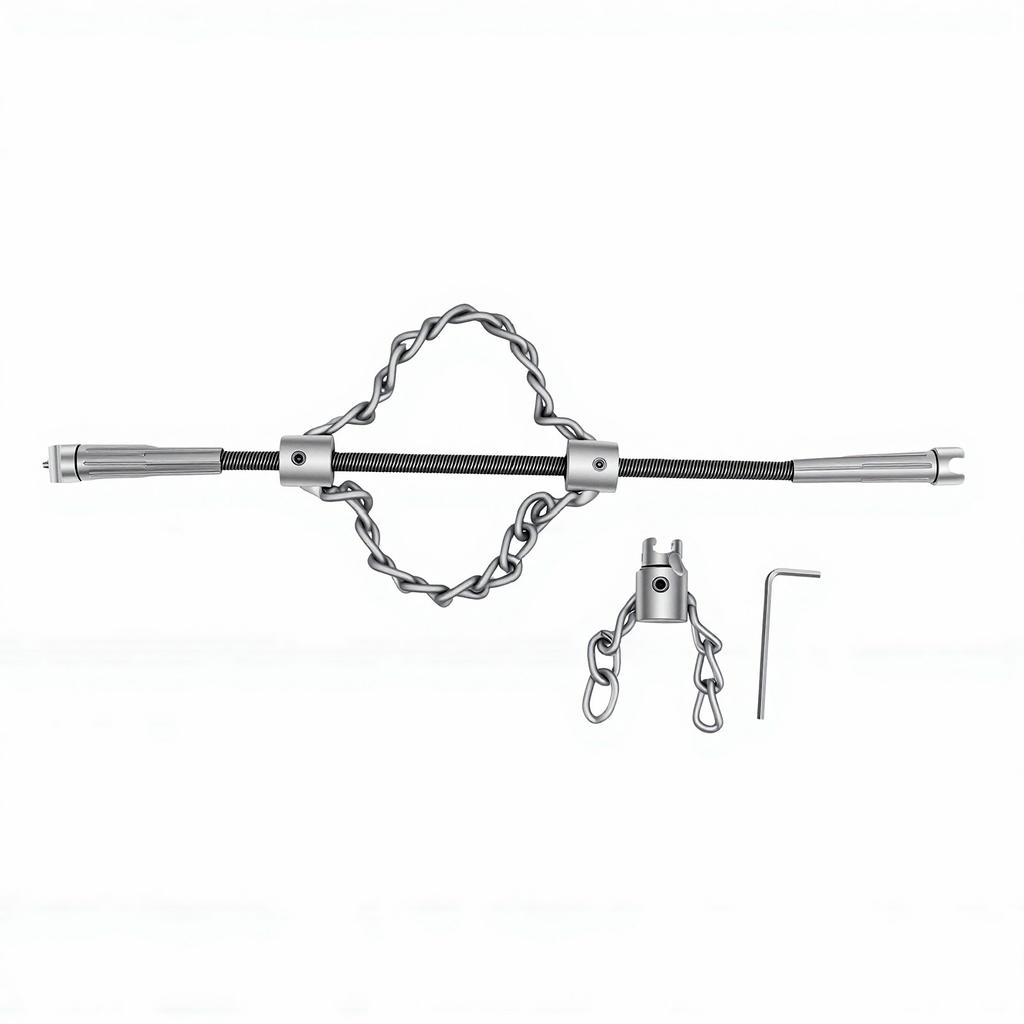 Flexible Shaft Sewer Descaling Chain Single and Double Chain Drain Dredging Cleaning Tool for 16mm Spring 50 200mm Pipes