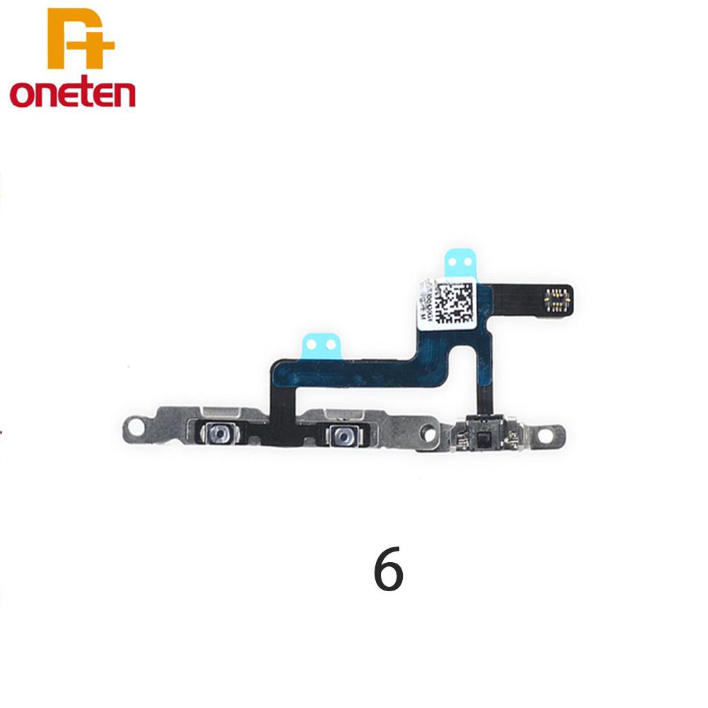 Key Volume Control Button Flex Cable For iPhone 6 6s X XS 11 14 15 Plus Pro MAX Volume Control Mute Buttons Phone Repair Parts