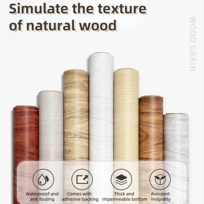 40CM Möbelrenovierungsaufkleber Selbstklebende Holzmaserungsaufkleber Tapete Schränke Holztüren Tischplatten Wandaufkleber