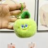 Collectible Plush Fruit Keychains Featuring Charming Characters Like Strawberry Cherry And Eggplant