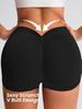 Women's High-Waist Seamless Yoga Shorts: Quick-Dry, Moisture-Wicking, Elastic Fitness & Running Shorts