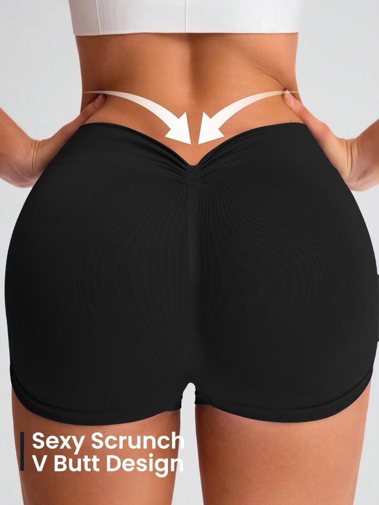 Women's High-Waist Seamless Yoga Shorts: Quick-Dry, Moisture-Wicking, Elastic Fitness & Running Shorts