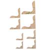 8Pcs Leather Craft Acrylic Bag Wallet Corner Decoration Pattern Stencil Template