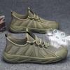 New 2025 Breathable Soft Sole Trendy Black Men's Casual Korean Style Running Shoes