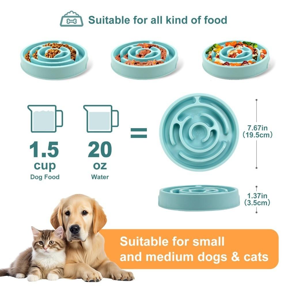 Maze Design Dog Feeding Dishes Plastic Pet Food Bowls New Water Bowl for Dog Cat