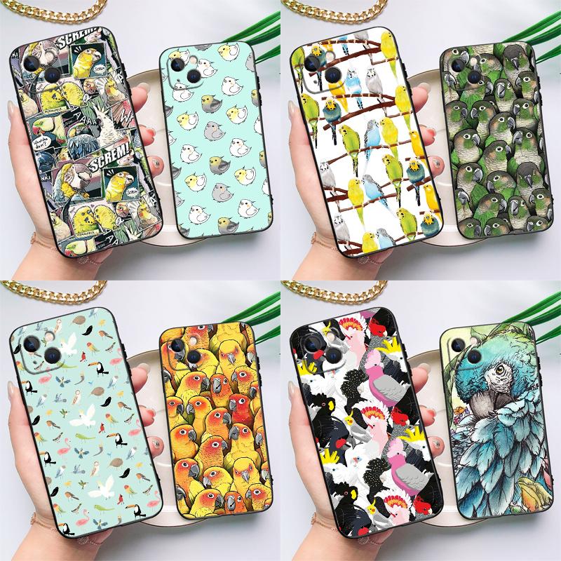 Animal Parrot Bird Case For Samsung Galaxy A56 A16 A26 A36 A13 A33 A53 A17 A54 A34 A14 A15 A35 A55 A52 A12 A32