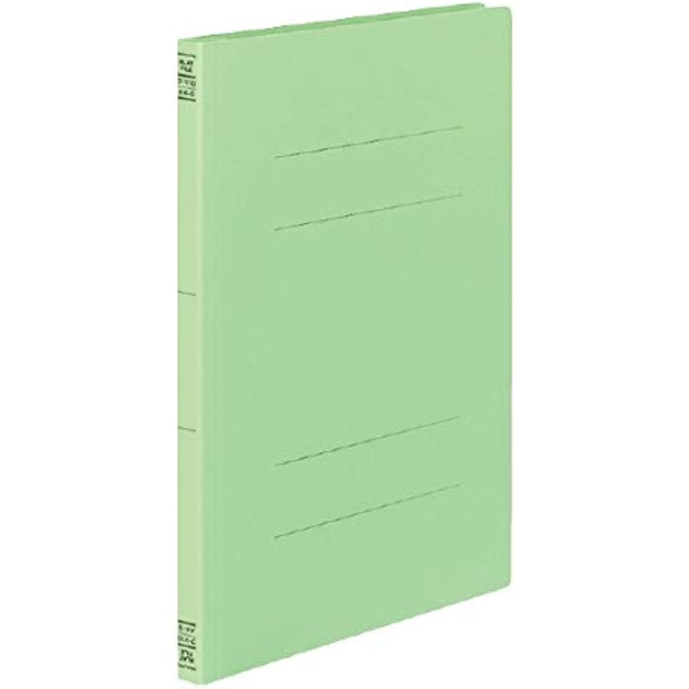 Kokuyo Flat File V (Resin Binder) A4, 15 mm, 10 Books, Green Color - V10G