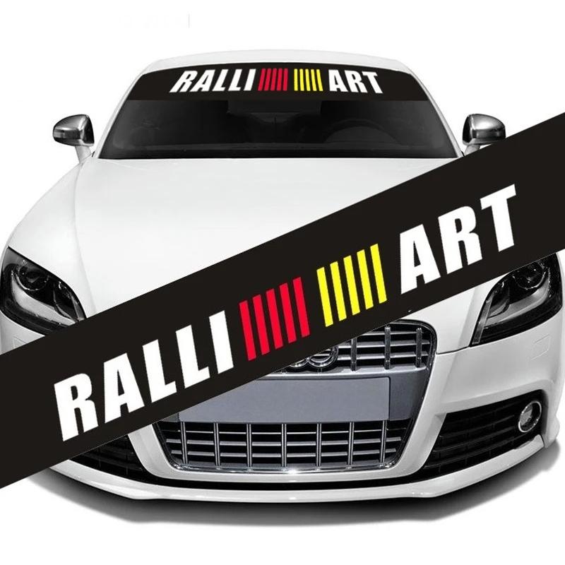 zjdf10 Car Front Windshield Decal Reflective Stickers For Mitsubishi RALLIART ASX Lancer 9 10 L200 Colt Eclipse Pajero Outlander Galant