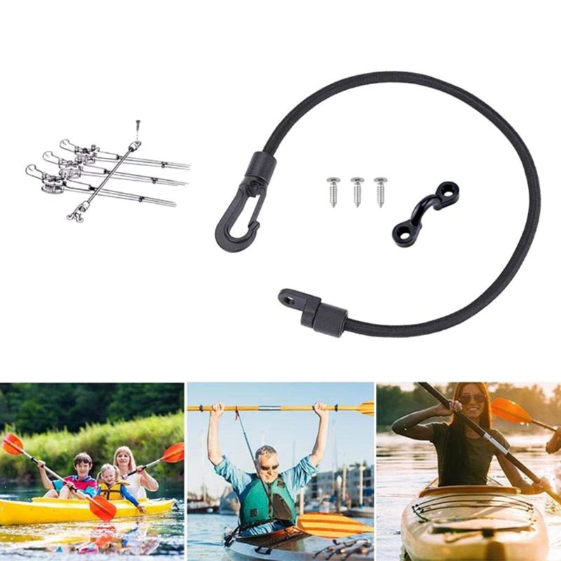 2x Rod Straps Holder Deck Mount Connector for w/ Screws Rod Replacement Accessor