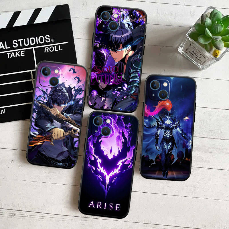 JO51 Solo Leveling Phone Case for iPhone 7 8 11 12 13 14 15 16 16E XS Pro Max XR X SE Samsung S20 S21 S22 S23 S24 FE Ultra Plus Lite S21S A55