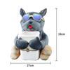 2 In 1 Car Mounted Tissue Case Cute Cartoon Plush Doll Auto Armrest Hanging Paper Box Garbage Can Car Multi-function Storage Bag