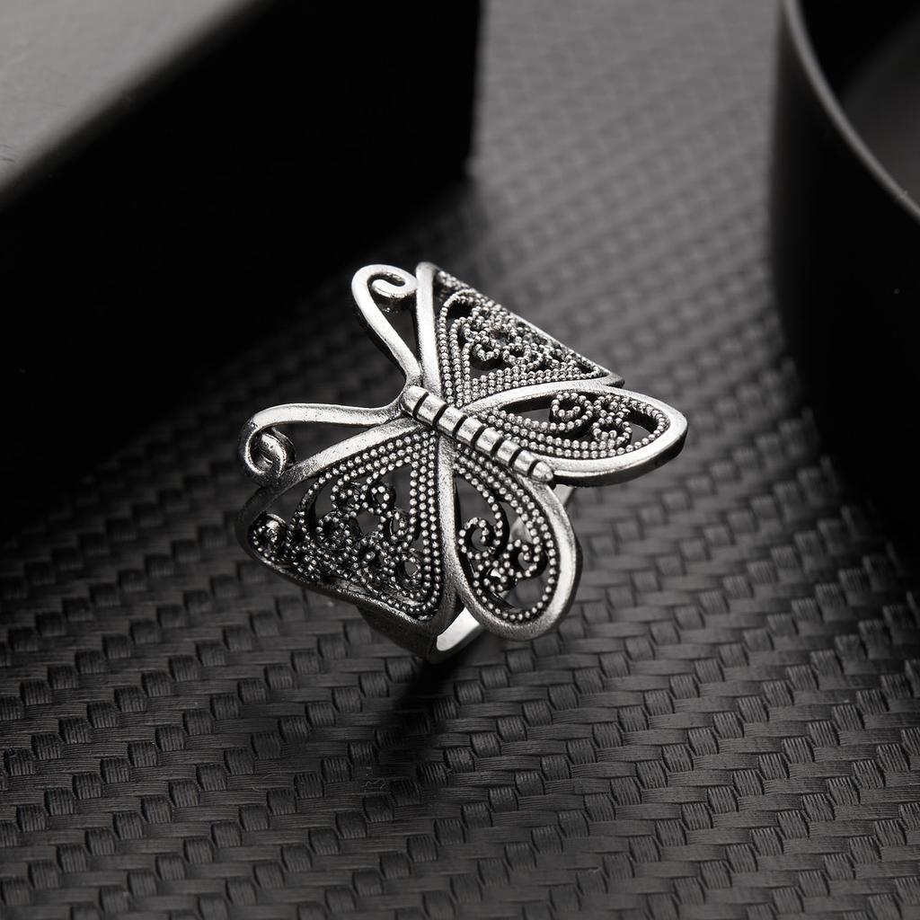 Titanium Steel Octopus Rings Gothic Deep Sea Monster Squid Finger Punk Tentacles Ring Adjustable Size Personality Jewelry Gift