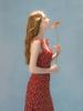 Sinseuden Scarlet Frill Long Dress
