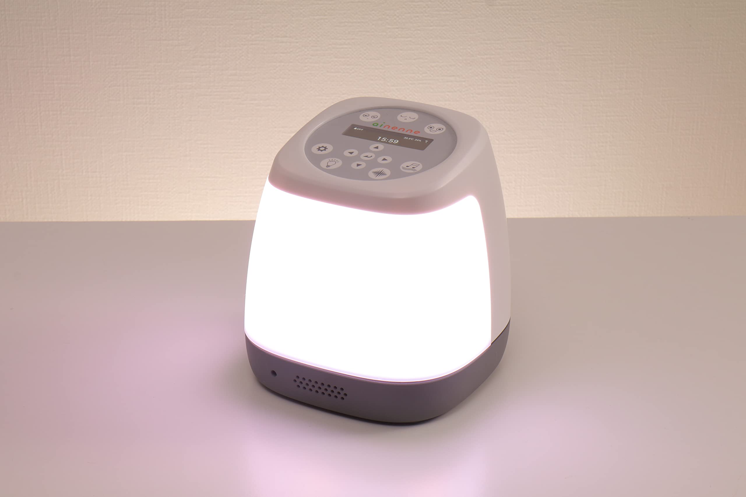 

Award Tech Award Japan ainenne Light Alarm Clock with Crying for Night Crying Baby Shower Gift [CES Winner] [Baby Winner] Analysis, Wake-Up Light, білий