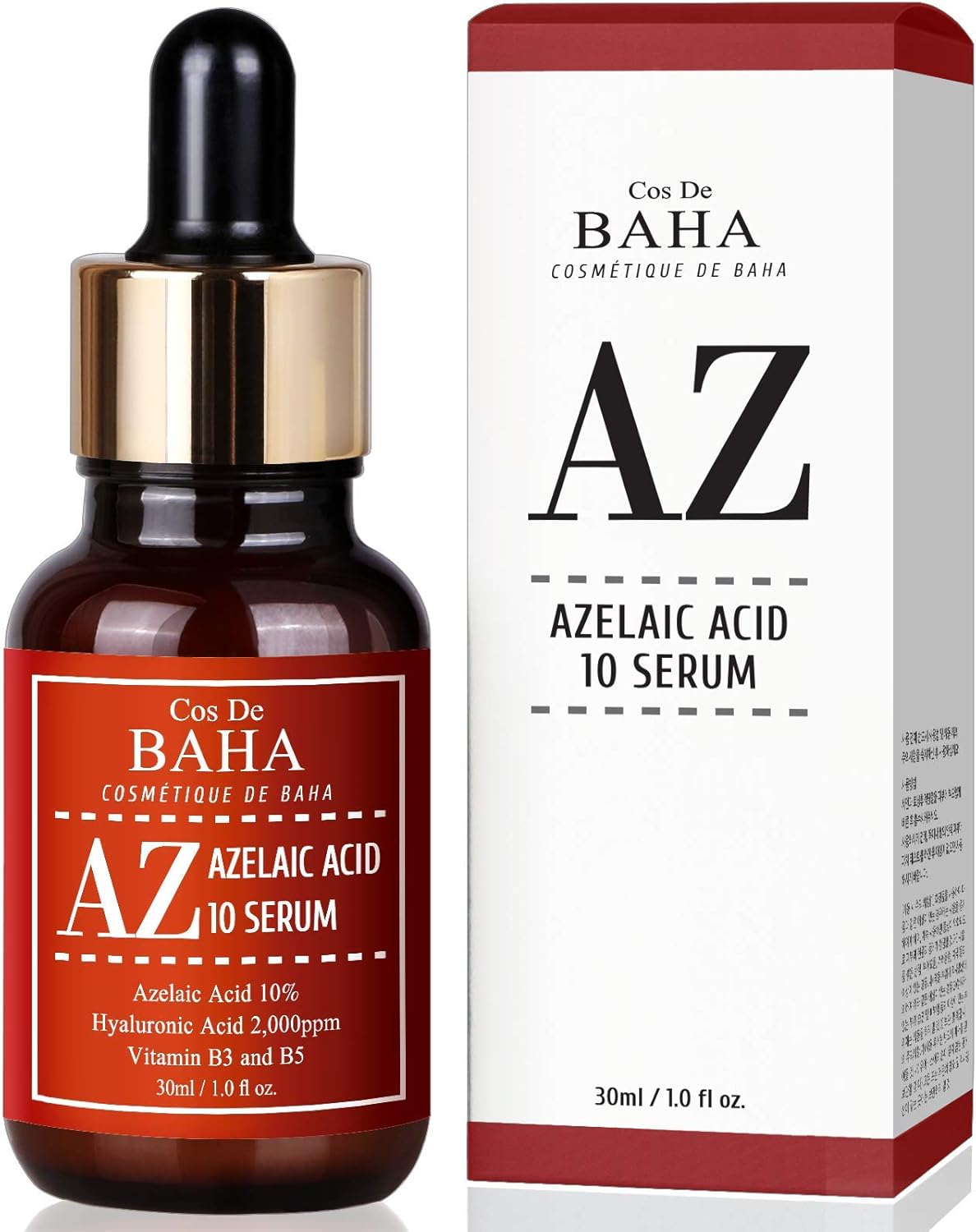 

COS DE BAHA Azelaic Acid 10% Serum 30 ml - serum for problematic skin