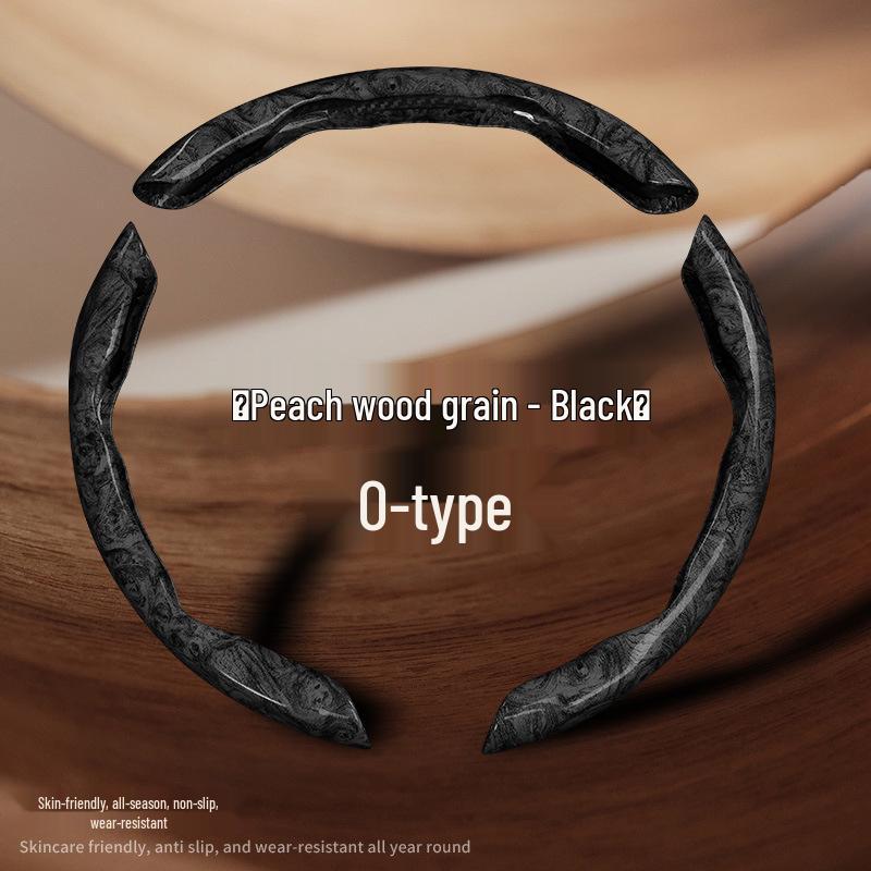 Peach Wood Lexus Steering Wheel Cover: Luxury, Non-slip, All-Season, O-type/D-type Fit