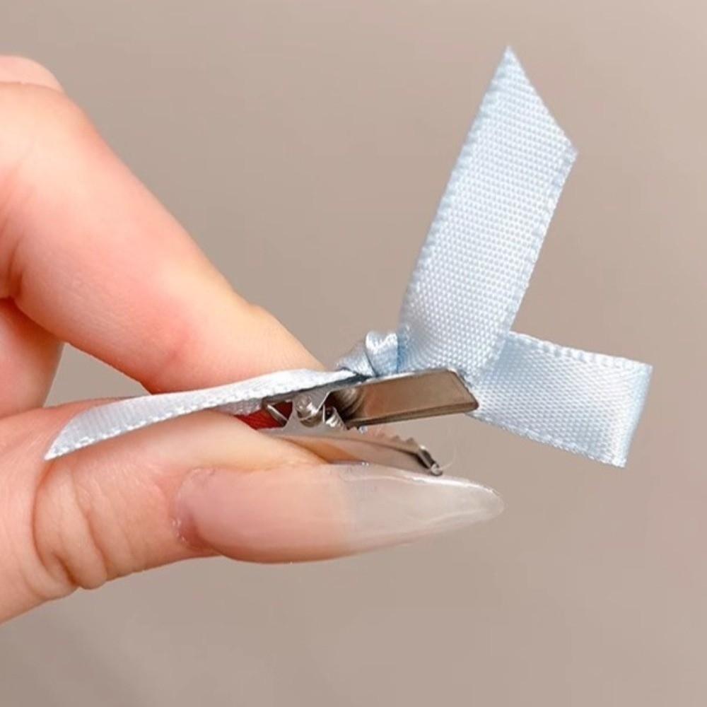 10Pcs Mini Bow Hairpin Ballet Style Duckbill Hair Clip Cute Ribbon Hair Clips Girls and Women