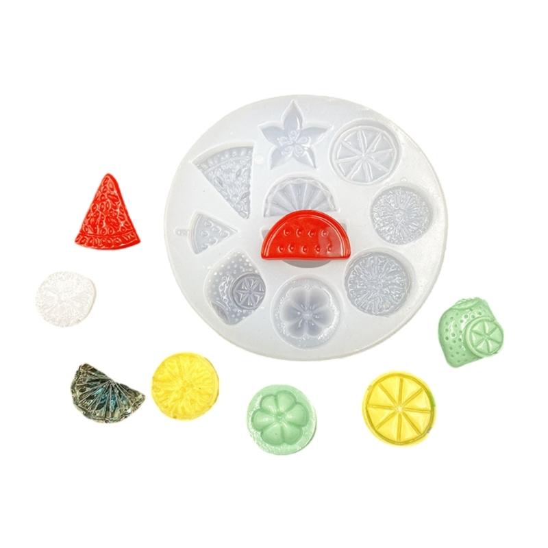 Creative Silicone Casting Molds Necklace Molds Silicone Texture Perfect for Necklace and Earrings with Fruit Shape