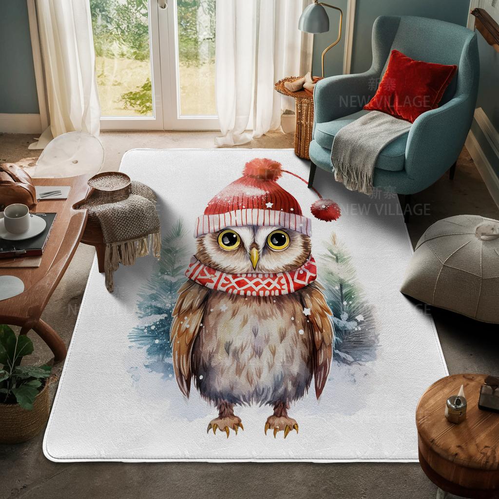 House Entrance Carpet Home Door Mat Living Room Bath Foot Bathroom Non-slip Water Absorption Rugs Bath Merry Christmas Winter