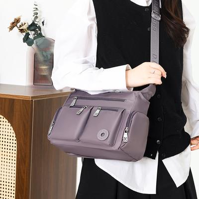 Multi-Compartment Messenger Bag Women's Bag Middle-Aged and Elderly Mother's Bag Lightweight Shoulder Bag