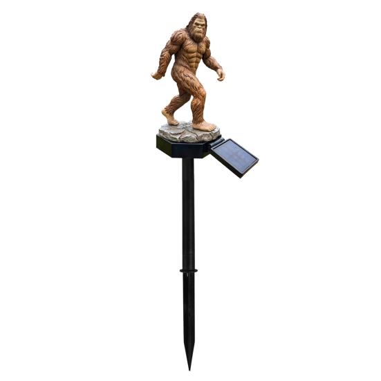 Sasquatch Solar Garden Light Sasquatch Statue Solar Light with Stake Outdoor