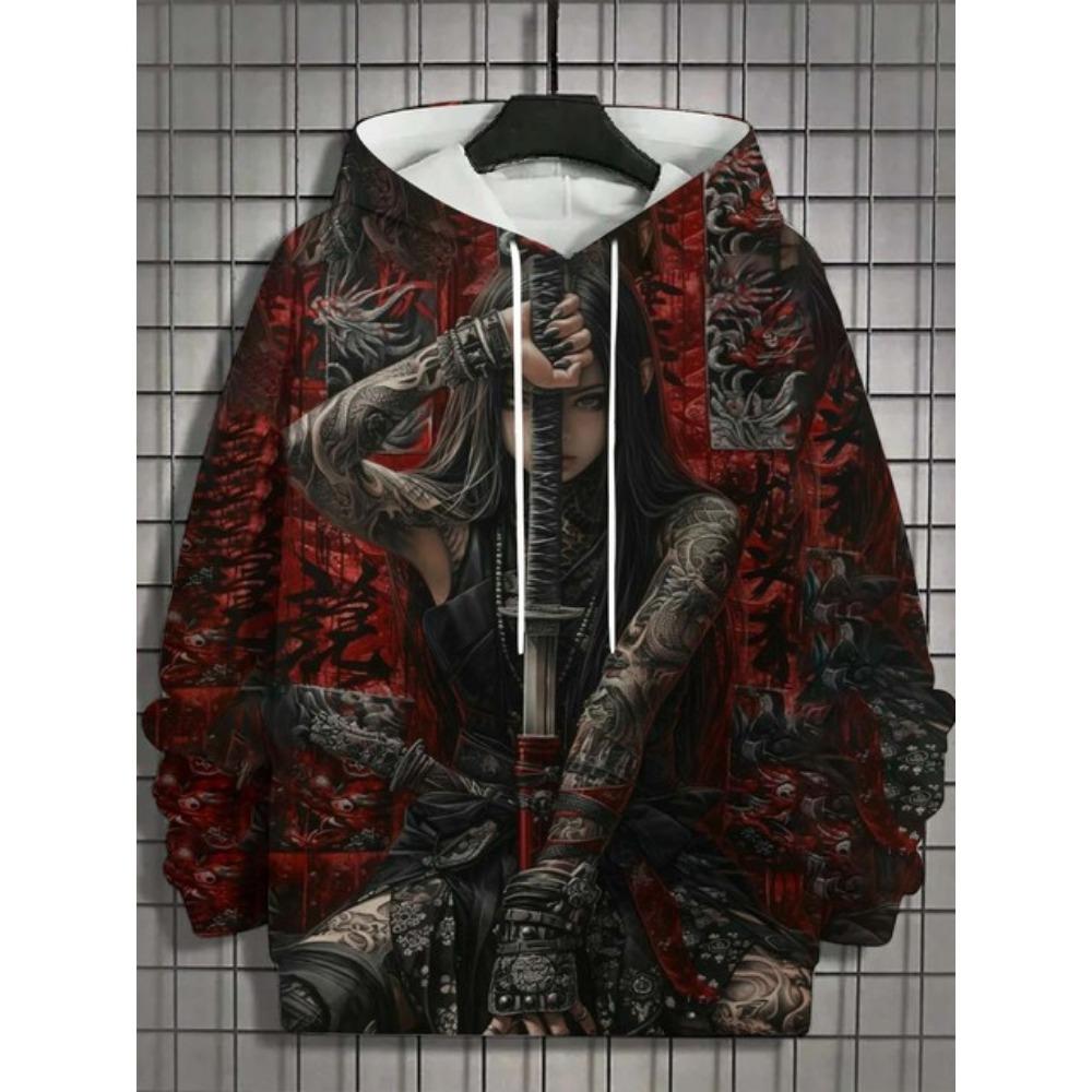 

Мужская толстовка с капюшоном Bad Girl Tattoo Sexy Beauty Pattern 3D Printed Top Весна Осень Модный Повседневный Хип-Хоп Нейтральный Толстовка Одежда XL