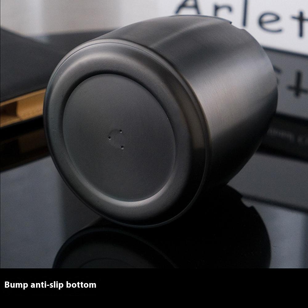 Stainless Steel Ashtray Medium Size Thickened Cigarette Holder Anti Flying Ash Shatterproof Without Lid