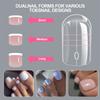 160Pcs/Box Curved Stiletto Nail Dual Form Full Cover Molds For 3D Cat'S Claw Sculptural Acrylic Nail Extension
