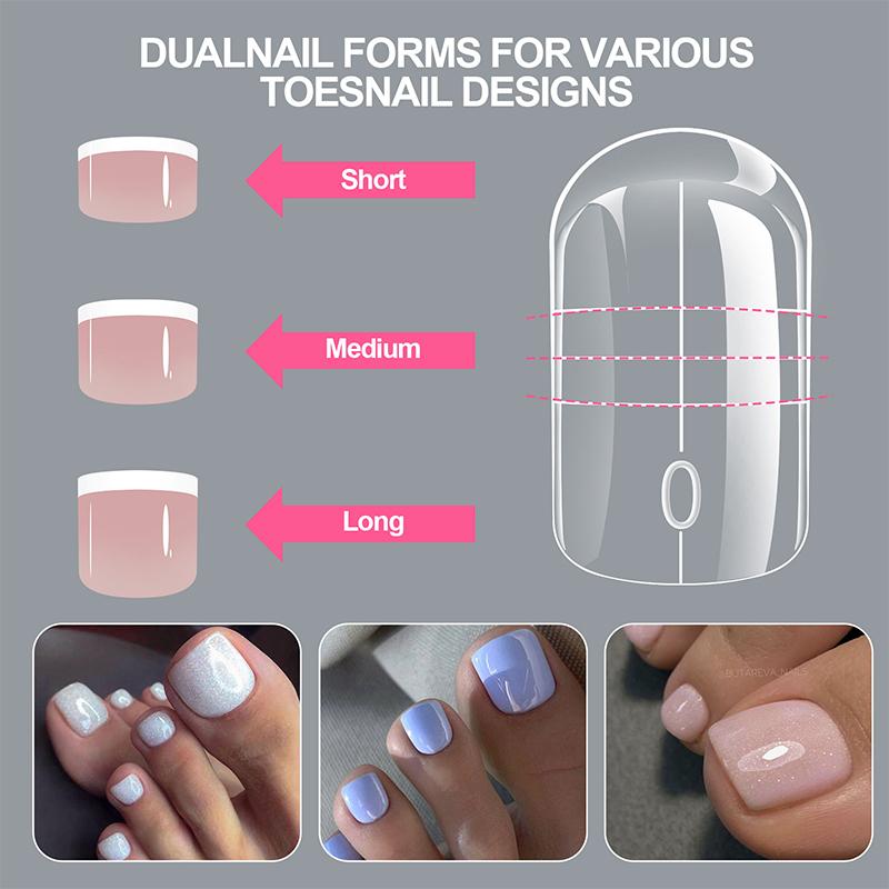 160Pcs/Box Curved Stiletto Nail Dual Form Full Cover Molds For 3D Cat'S Claw Sculptural Acrylic Nail Extension