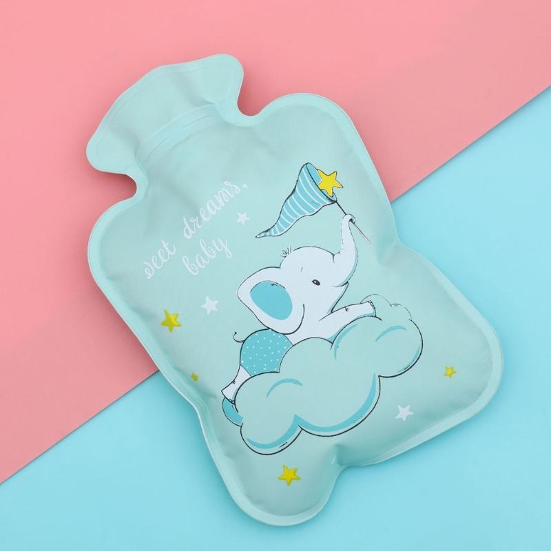 Cartoon-Warmflasche Wasserbefüllung Explosionsgeschützt Mini Tragbar Warmwasserbeutel für Frauen Mädchen Handwärmer Winter