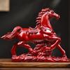 Auspicious Horse Statue 2026 Year of the Horse Good Fortune Decor Animal Office Desk Decor for Bookshelf TV Cabinet Entryway