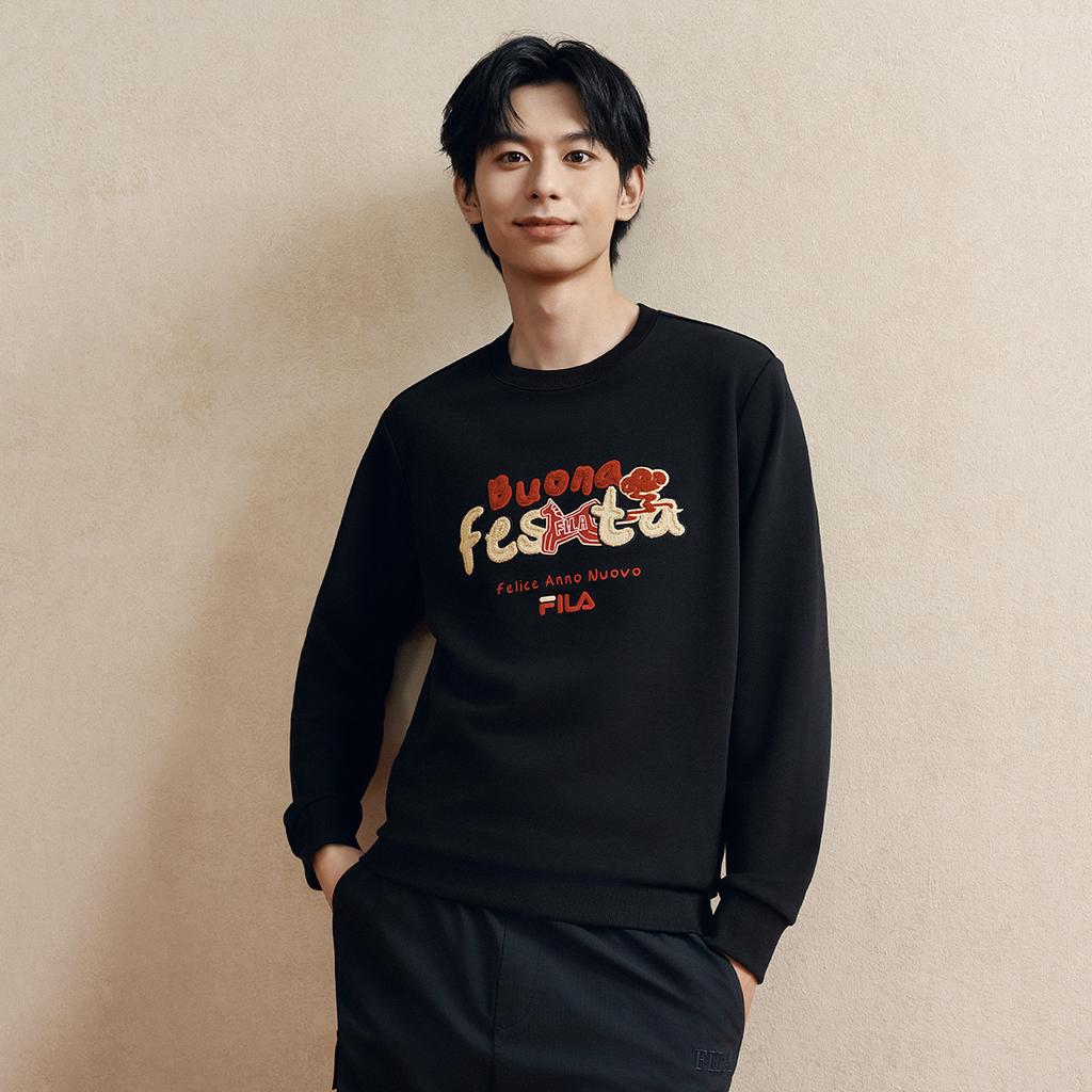 FILA CNY Sweatshirt Unisex Black F11U619205FBK