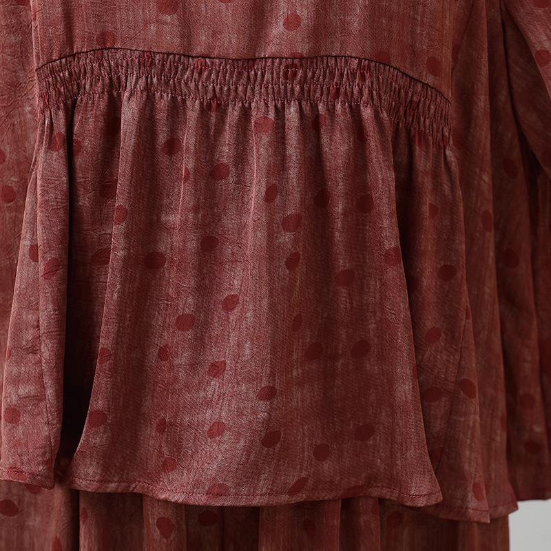 Damen Übergröße Zweiteiler: Oberteil mit lockerem Schnitt & Schlank machende Taille Weitbeinige Hose für Mütter mittleren Alters