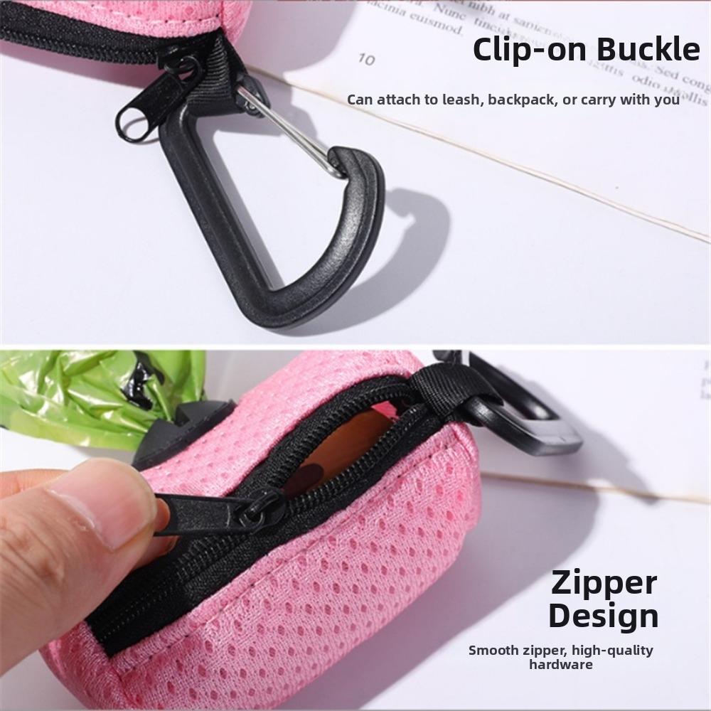 Attachable Design Dog Poop Bag Holder Waterproof Garbage Bag Carrier For Dog Walking